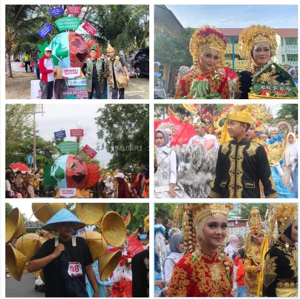 SISWA SMP NEGERI 2 BANDA ACEH  IKUT MEMERIAHKAN PAWAI BUDAYA TAHUN 2024